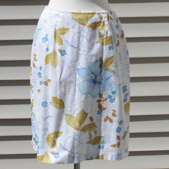 Crossing Pointe Women's Cotton Spring Floral Skirt Lightweight Fairycore Size 10 - Picture 3 of 12